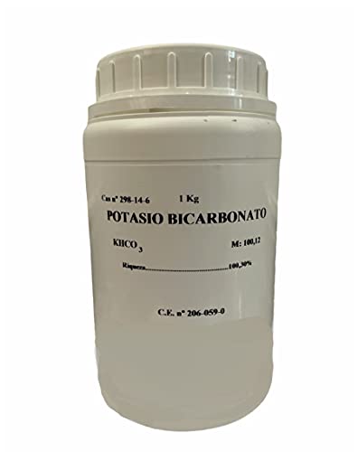 Bicarbonato de Potasio (PUREZA DEL 100%) - Bicarbonato PotÃ¡sico - Potasio en polvo - Uso alimentario, foliar y para fermentar - 1 kg
