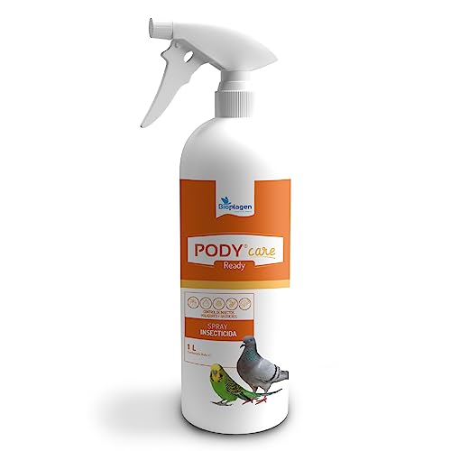 Bioplagen Pody Care Aves Spray | Spray insecticida acaricida | Insecticida en Spray Especial para Aves de compaÃ±Ã­a | Gran Efecto de Choque y Residual | Formato de 1 L