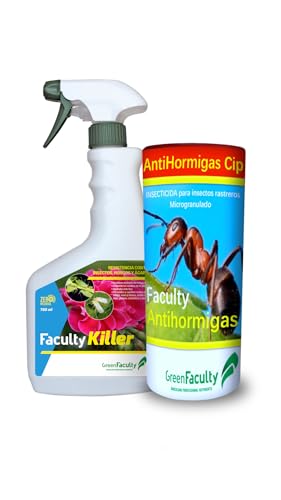 GreenFaculty - Pack ProtecciÃ³n - Insecticida EcolÃ³gico + Antihormigas. Kit Ahorro para la ProtecciÃ³n de tu Casa y JardÃ­n con Antiplagas Triple AcciÃ³n EcolÃ³gico y Anti Hormigas Insectos Rastreros.