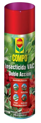 COMPO Aerosol Doble Acci贸n, Insecticida y acaricida, Para jardiner铆a exterior dom茅stica, 250 ml