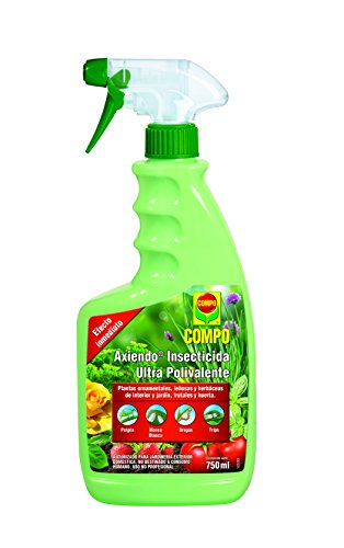 COMPO Axiendo Insecticida ultrapolivalente, Para plantas de interior y exterior, Efecto duradero, Envase pulverizador, 750 ml