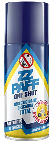 ZZ PAFF One Shot| Insecticida Aerosol |Insecticida Descarga Total | Para Todo Tipo de Insectos | Control de Plagas Dom茅sticas| Elaborado a Base de Piretrinas Naturales | Contenido 150 ml