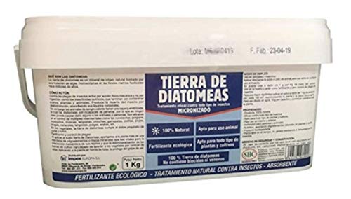 Agrosenara TIERRA DE DIATOMEAS 1Kg Fertilizante ecol贸gico TRATAMIENTO EFICAZ CONTRA TODO TIPO DE INSECTOS