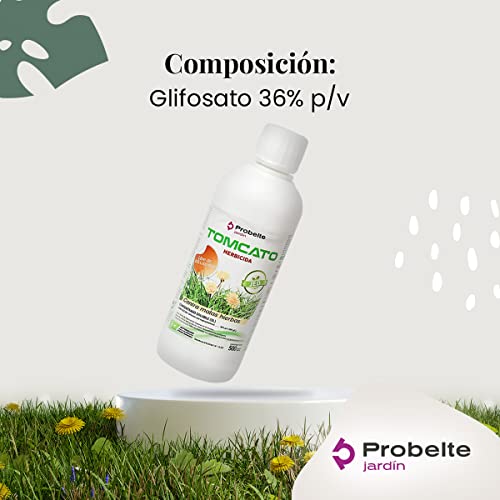 Probelte JardÃ­n Herbicida Total Tomcato 500 cc JED (Glifosato 36%), LÃ­quido
