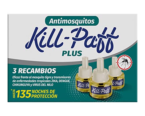 KILL-PAFF | Insecticida ElÃ©ctrico | Antimosquitos| Eficaz Contra Mosquito Tigre y Transmisores de Enfermedades Tropicales | Sin Olor|135 Noches de ProtecciÃ³n